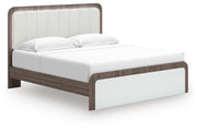 Kendanport King Platform Bed, Dresser, Mirror and Nightstand - PCB1108B12