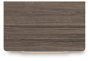 Kendanport White/Brown Queen Upholstered Bed, Dresser, Mirror and Nightstand - PCB1108B10