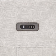 Kennett Chenille Upholstered Power Reclining Loveseat Ivory - 610152P