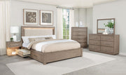 Kenora 1-drawer Nightstand Bedside Table Barley Brown - 224852