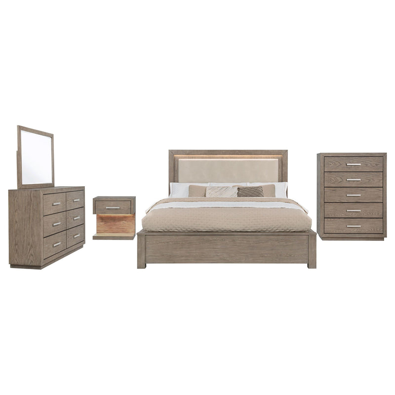 Kenora 5-piece Queen Bedroom Set Barley Brown - 224850Q-S5