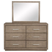 Kenora 6-drawer Dresser and Mirror Barley Brown - 224853M