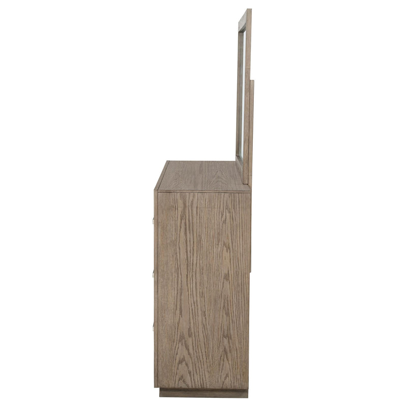 Kenora 6-drawer Dresser and Mirror Barley Brown - 224853M