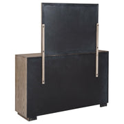 Kenora 6-drawer Dresser and Mirror Barley Brown - 224853M