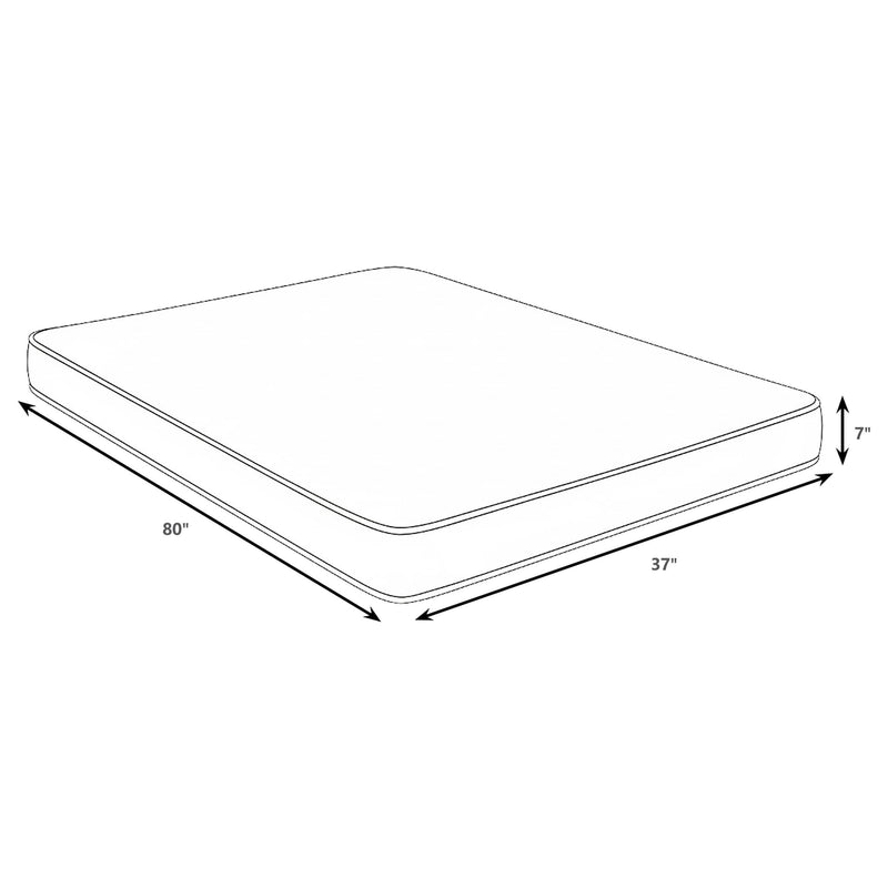 Kenyon 7-inch Twin XL Bamboo Cover Firm Foam Mattress - 350361TL