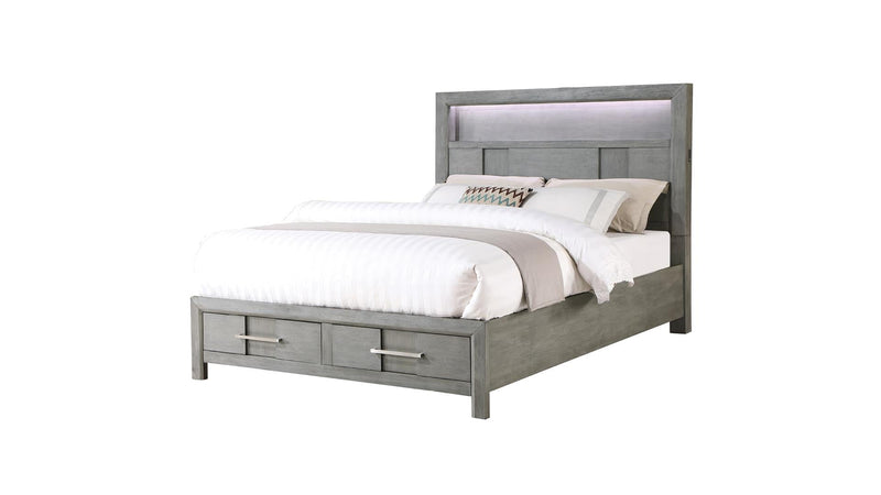 Kenzo Full Bed Gray - Kenzo Full Bed Gray
