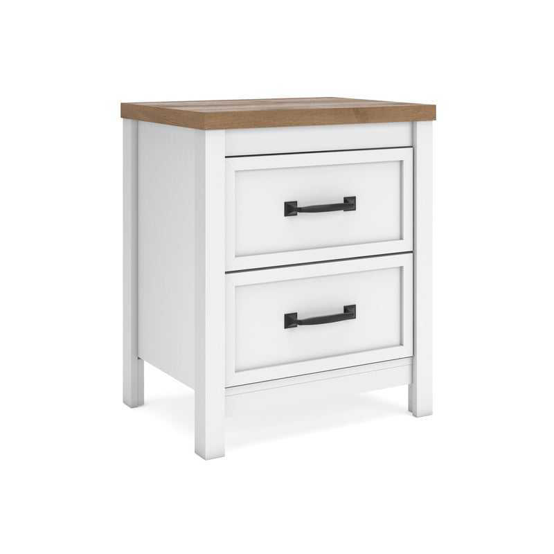 Kerisden White/Brown Nightstand - EB1480-292