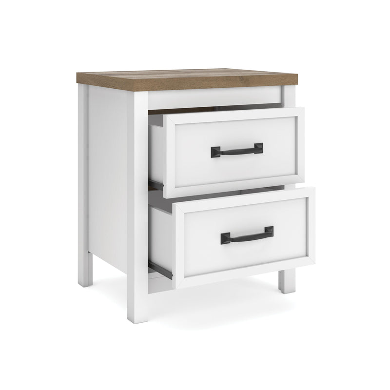 Kerisden White/Brown Nightstand - EB1480-292