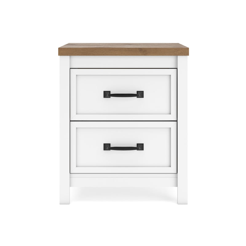 Kerisden White/Brown Nightstand - EB1480-292