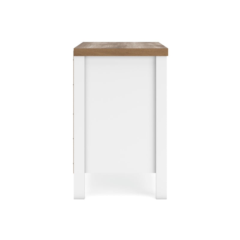 Kerisden White/Brown Nightstand - EB1480-292