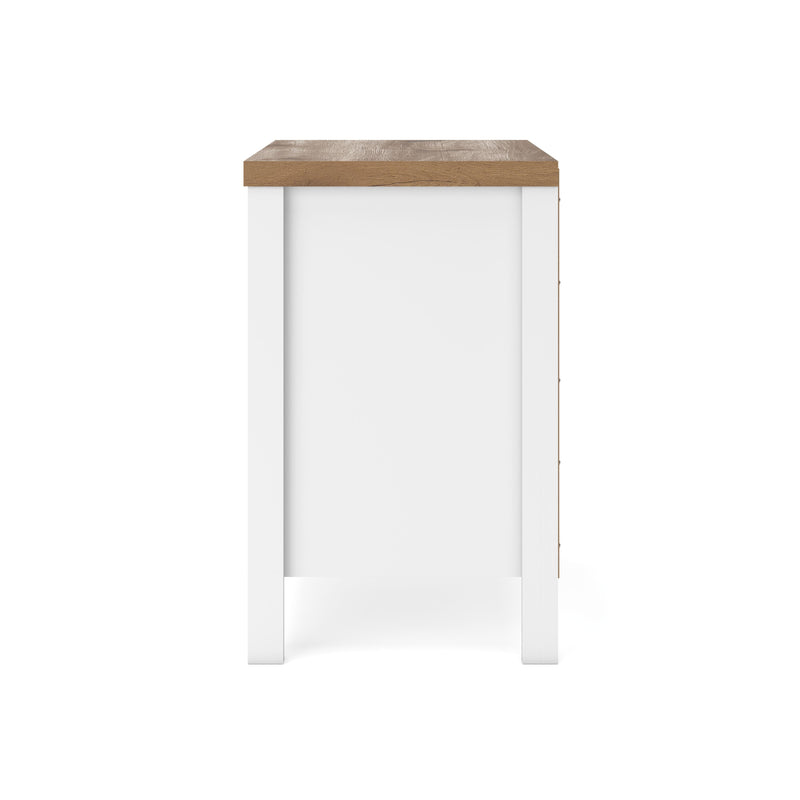 Kerisden White/Brown Nightstand - EB1480-292