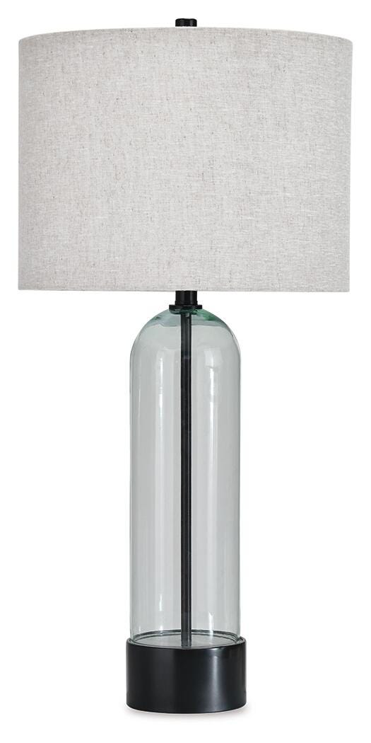 Kerrbrook Clear/Black Table Lamp - L430944
