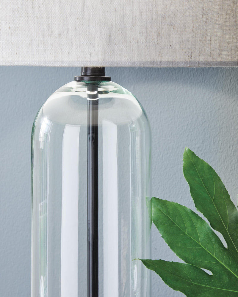 Kerrbrook Clear/Black Table Lamp - L430944