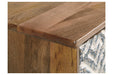 Kerrings Brown/Black/White Accent Cabinet - Gate FurnitureCabinet