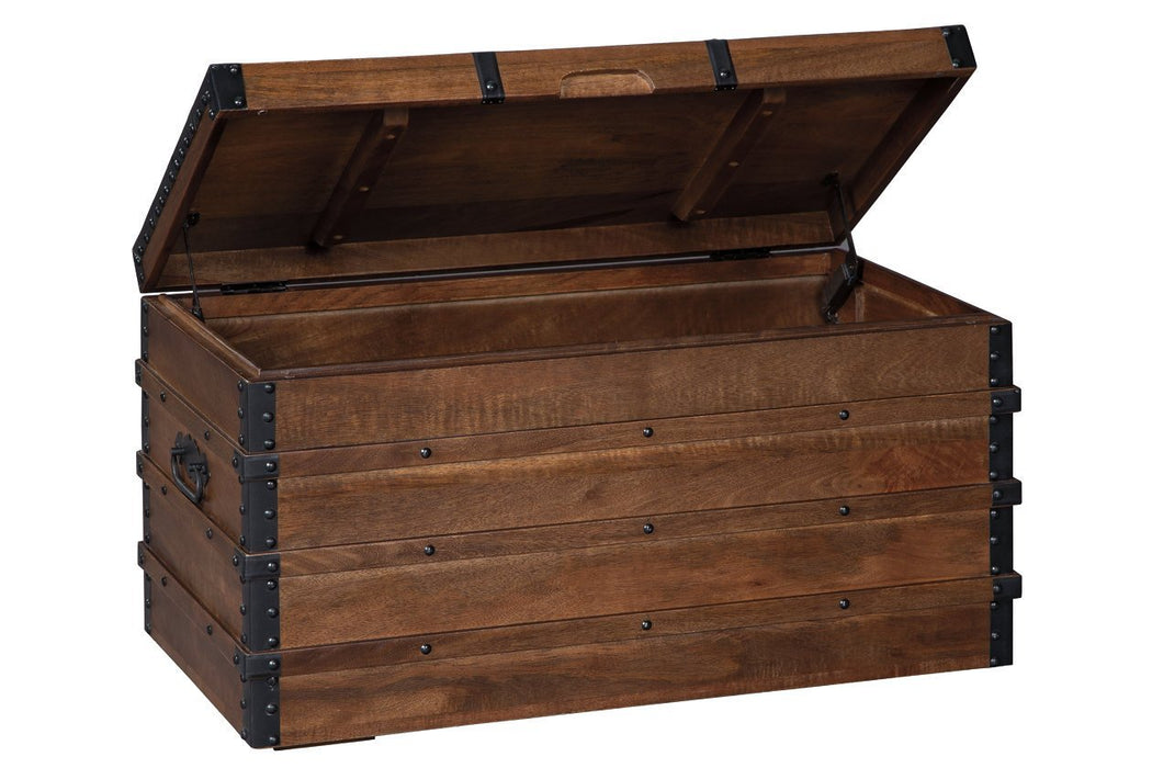 Kettleby Brown Storage Trunk - Gate FurnitureTrunk