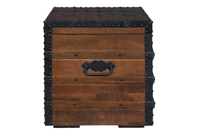 Kettleby Brown Storage Trunk - Lara FurnitureTrunk