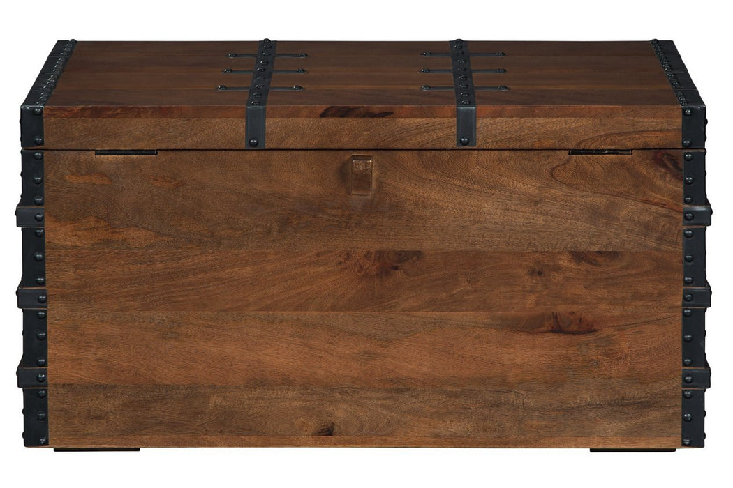 Kettleby Brown Storage Trunk - Gate FurnitureTrunk
