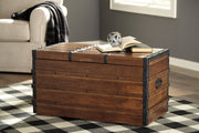 Kettleby Brown Storage Trunk - Lara FurnitureTrunk