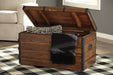 Kettleby Brown Storage Trunk - Gate FurnitureTrunk