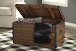 Kettleby Brown Storage Trunk - Lara FurnitureTrunk