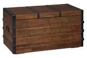 Kettleby Brown Storage Trunk - Lara FurnitureTrunk