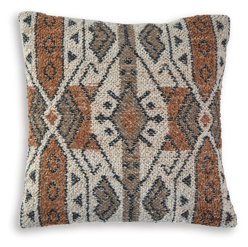 Kierenworth Sienna/Ivory/Black Pillow (Set of 4) - A1001110