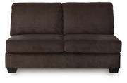 Kimlee Chocolate Armless Loveseat - PC3560334