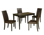 Kimonte Dark Brown 5 - Piece Rectangular Dining Set - Lara FurnitureDining Room Set