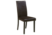 Kimonte Dark Brown Dining Chair (Set of 2) - Lara FurnitureDining Chair