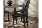 Kimonte Dark Brown Dining Chair (Set of 2) - Lara FurnitureDining Chair