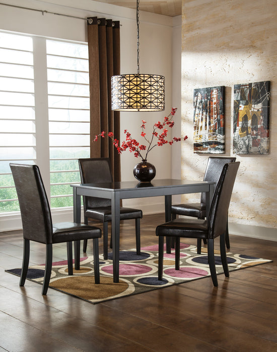 Kimonte Dark Brown Dining Room Set - Gate FurnitureDining Room Set