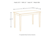 Kimonte Dark Brown Dining Table - Lara FurnitureDining Table
