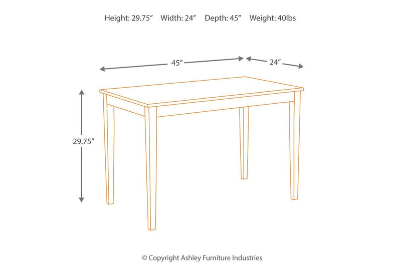 Kimonte Dark Brown Dining Table - Lara FurnitureDining Table