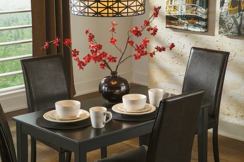 Kimonte Dark Brown Dining Table - Lara FurnitureDining Table
