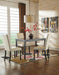 Kimonte Dark Brown/Ivory 5 - Piece Rectangular Dining Set - Gate FurnitureDining Room Set