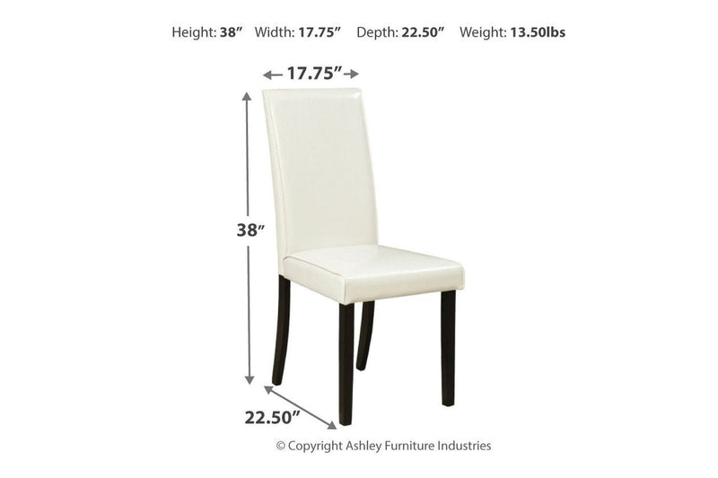 Kimonte Ivory Dining Chair (Set of 2) - Lara FurnitureDining Chair