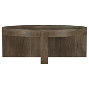 Kinkaid Round Solid Mango Wood Coffee Table Brown - 710138