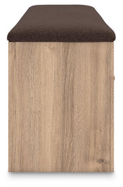 Kinlanni Tan/Brown Bedroom Storage Bench - PCB1360-09