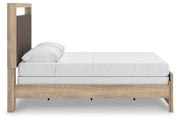 Kinlanni Tan Queen Upholstered Panel Bed - PCB1360B4