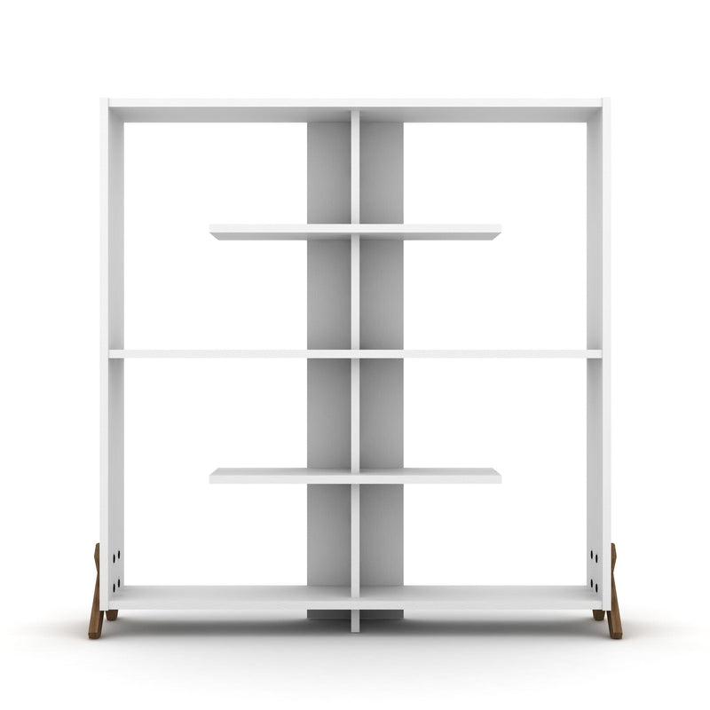 Kipp Bookcase in Walnut-White - 710-KIP-BC-RF170201