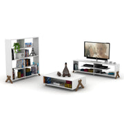 Kipp Coffee Table in Walnut-White - 750-KIP-CT-RF150402