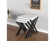 Kiraz Nesting Table in White - 755-KIR-NT-WHI