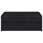 Knapp Lift Top Cocktail Coffee Table with Dual Drawers Black - 706228
