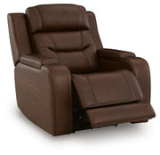 Knightington Brown Power Recliner with Audio Seating - PCU1160213A
