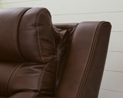 Knightington Brown Power Reclining Loveseat with Audio Seating - PCU1160218A