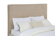 Knox Queen Fabric Upholstered Platform Bed Khaki - 315959Q