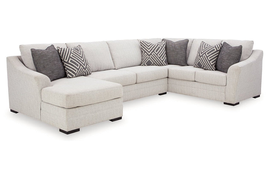 Koralynn Stone 3 - Piece LAF Chaise Sectional - Gate FurnitureSectional