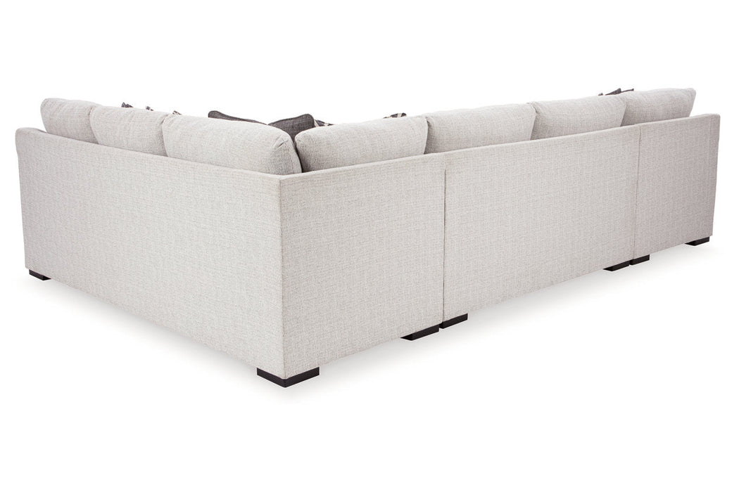 Koralynn Stone 3 - Piece LAF Chaise Sectional - Gate FurnitureSectional