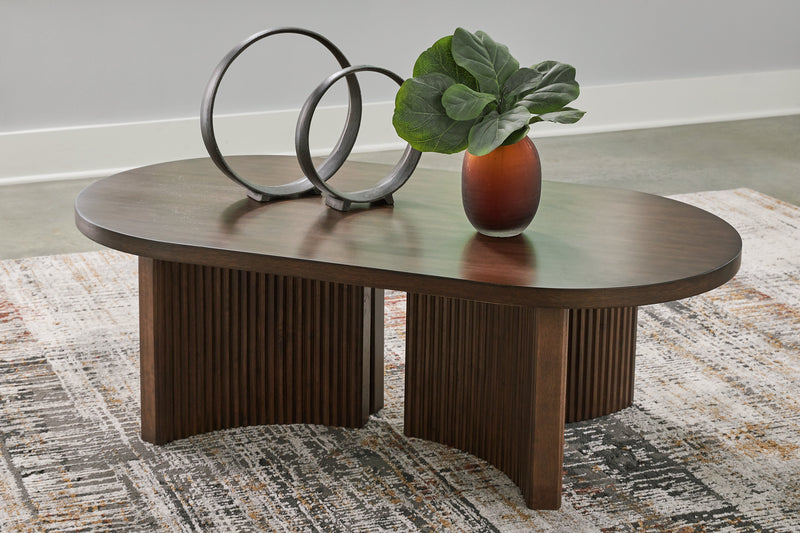 Korestone Dark Brown Coffee Table - T689-0