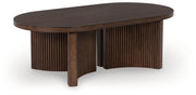 Korestone Dark Brown Coffee Table - T689-0